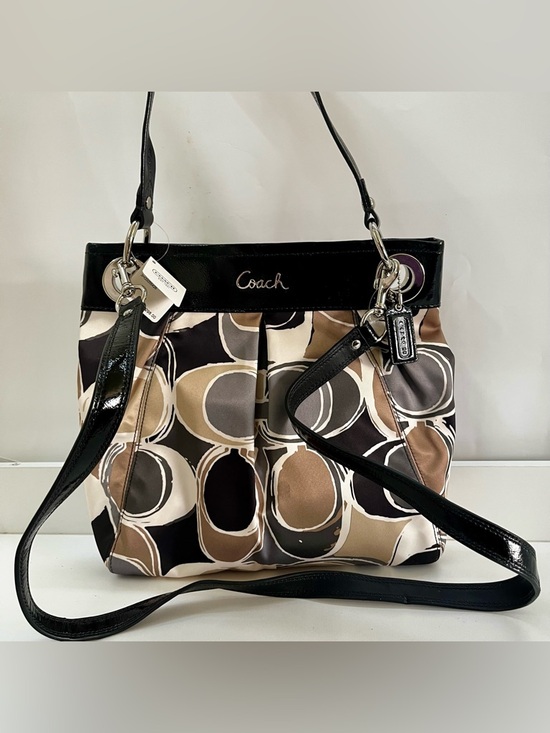 NWT | COACH Ashley Madison Scarf Print Y2K Top Handle Hippie Hobo Crossbody Bag - Picture 1 of 13